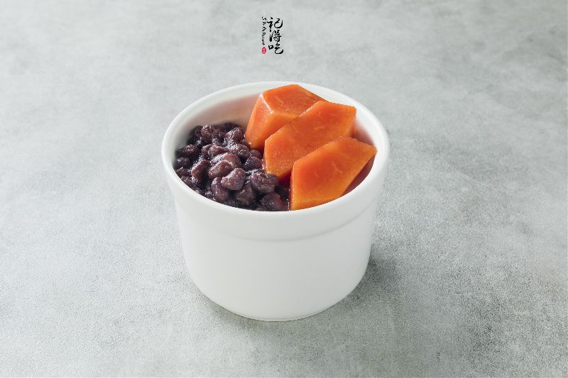 Steamed Milk Pudding w Red Bean